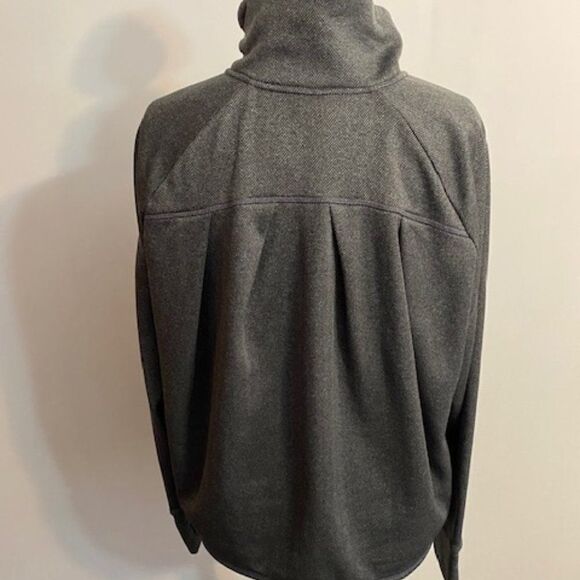 Champion C9 Gray/Black Herringbone print front zip fleece jacket, size XL - Picture 2 of 3